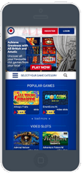 All British Mobile Casino is available for all Android, Blackberry and iOS devices