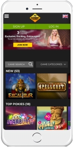 You can access G'play casino anytime and anywhere via mobile device