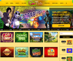 Spin Fiesta online casino homepage